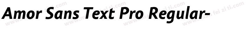 Amor Sans Text Pro Regular字体转换